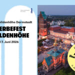 Ausstellungsplakat zum Welterbefest Mathildenhöhe Darmstadt