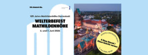 Ausstellungsplakat zum Welterbefest Mathildenhöhe Darmstadt