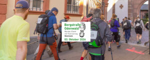 Viele Menschen wandern bei schönem Wetter durch Weinheims Altstadt